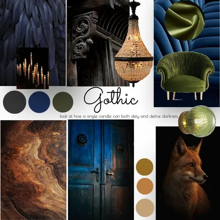Gothic Interior Design Mood Board by AddieRaeLovelace