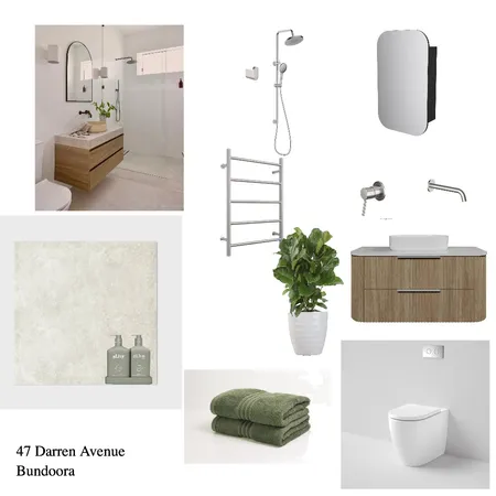 Bundoora Avenue ensuite Interior Design Mood Board by MARS62