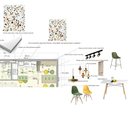MOODBOARD AND ARCHIFACILE COLOUR A NAD B Interior Design Mood Board by amna.f