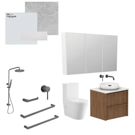 Ensuite Interior Design Mood Board by sophiebarker