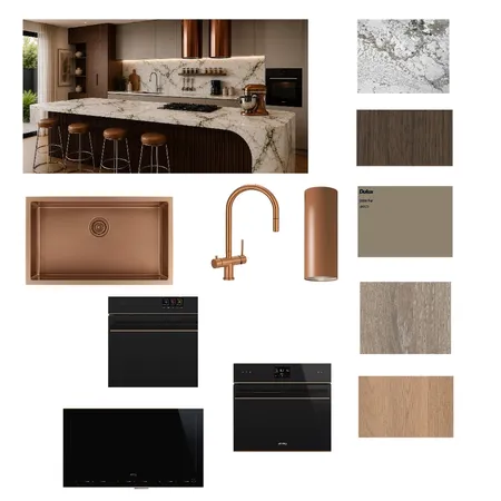 Zullo Kitchen Interior Design Mood Board by OuterSpace Living