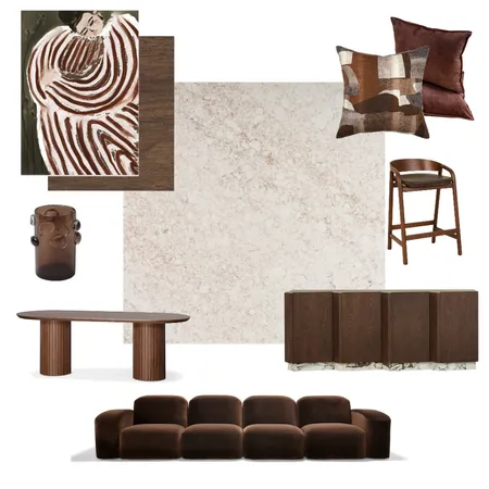 Chocolate Trend ft. Desert Cemento Interior Design Mood Board by Granite Transformations