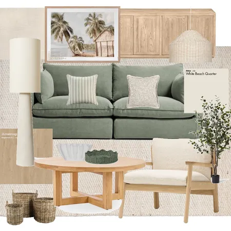 Coastal Living Room Interior Design Mood Board by Kate.bajrovic@gmail.com