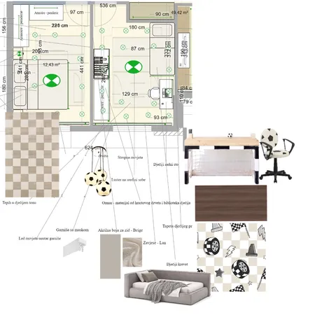 MOODBOARD TLOCRT BOYS ROOM Interior Design Mood Board by amna.f
