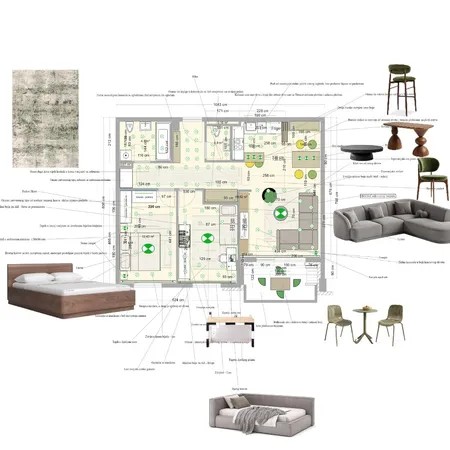 RASPORED NAMJEŠTAJA MOODBOARD Interior Design Mood Board by amna.f
