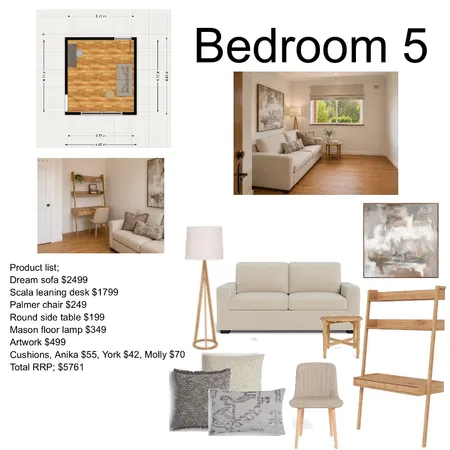 Bedroom. 5 Interior Design Mood Board by sarahyoungccc@gmail.com