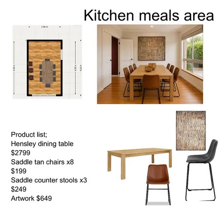 Kitchen meals area Interior Design Mood Board by sarahyoungccc@gmail.com