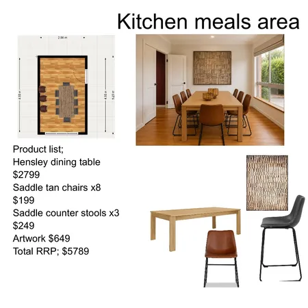 Kitchen meals area Interior Design Mood Board by sarahyoungccc@gmail.com