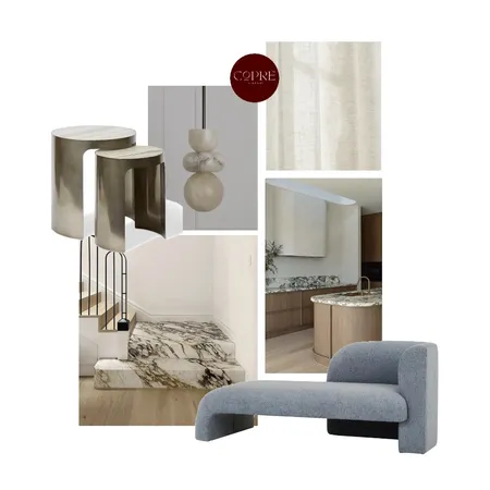 Sculptural Serenity Interior Design Mood Board by COPRÈ INTERIORS