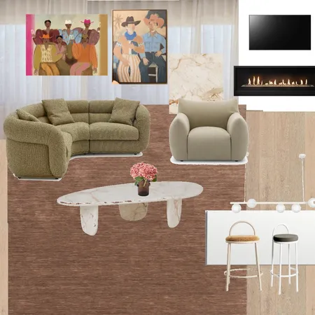 Living Room Interior Design Mood Board by HARDWELL STUDIOS