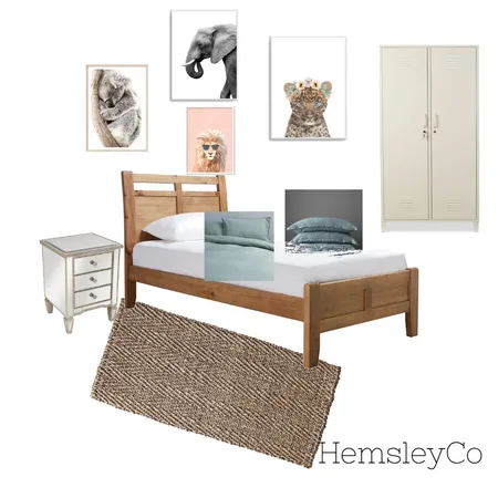 Mt Gravatt residence - Bedroom 2 Interior Design Mood Board by HemsleyCo.