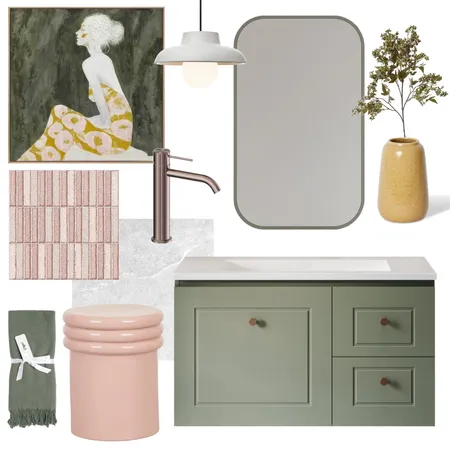 Sage & Sorbet | Nevada Classic with Jazz Arch Frame Mirror Interior Design Mood Board by Timberline