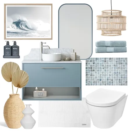 It Comes in Waves | Karlie with Jazz Arch Frame Mirror Interior Design Mood Board by Timberline