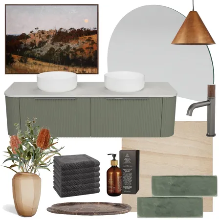 Outback Plains | Santos with Melody Mirror Interior Design Mood Board by Timberline