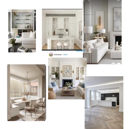 Milson Road Lounge Kitchen Dining Interior Design Mood Board by Yppresf