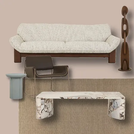 70s conversation lounge Interior Design Mood Board by Mysa Interiors