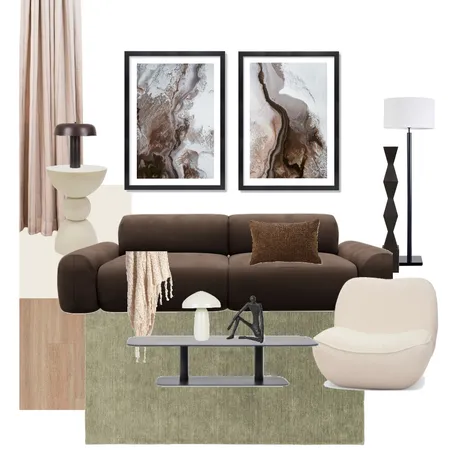 Modern Contemporary Living Room Interior Design Mood Board by Profile Australia