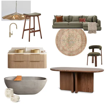 Boho Contemporary Interior Design Mood Board by GuadaMaceGoy