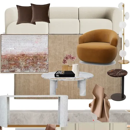 Living area sculptured art v1 globewest lamp Interior Design Mood Board by Efi Papasavva
