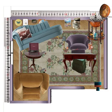 Library Interior Design Mood Board by dl2407