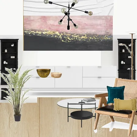 Стена гостиной 4 Interior Design Mood Board by Diana Carrie