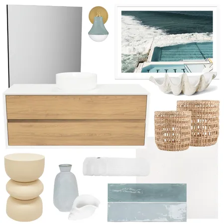 Lagoon Layers | Embrace with Georgia Mirror Interior Design Mood Board by Timberline