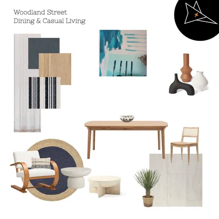 Woodland Dining & Casual Living V5 Interior Design Mood Board by Fox + Ko
