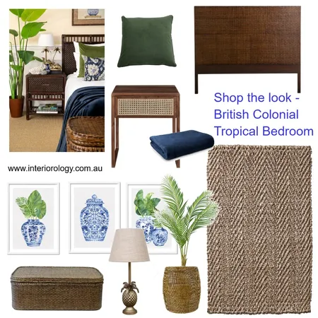 Shop the look - British Colonial Bedroom Updated August 2026 Interior Design Mood Board by interiorology