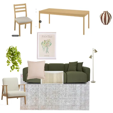 נועה ונדב סלון רגוע Interior Design Mood Board by Batya Rinsky