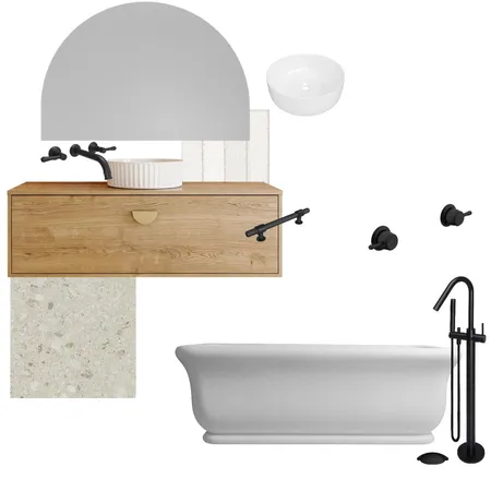 Wooden white and black Interior Design Mood Board by abbeyhillier