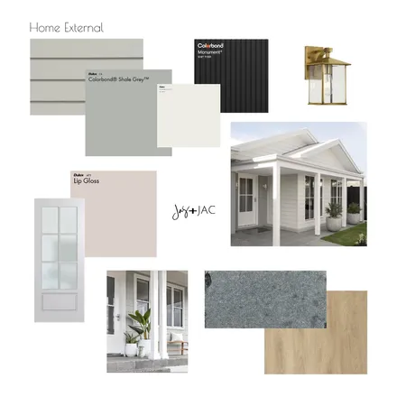 External Home Build Interior Design Mood Board by Jas and Jac