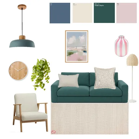 נועה ונדב סלון רגוע Interior Design Mood Board by Batya Rinsky