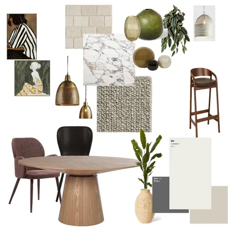 Dining Contemporary Mediterraanean Interior Design Mood Board by carolynporteous