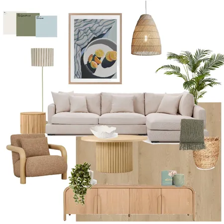 Coastal Chic Living Interior Design Mood Board by A.M. Interior Styling