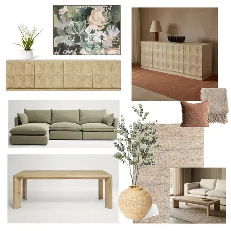Erin Green Lounge Interior Design Mood Board by Style by Sisters