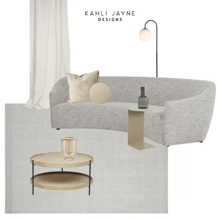 HALL RESIDENCE - Sitting/Retreat Interior Design Mood Board by Kahli Jayne Designs