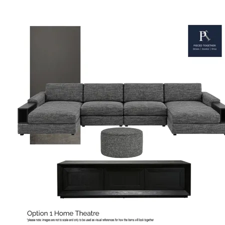 Option 1 Home Theatre Interior Design Mood Board by MaryV