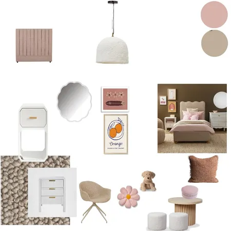 moodboard habitacion nena Interior Design Mood Board by ponzogabriela