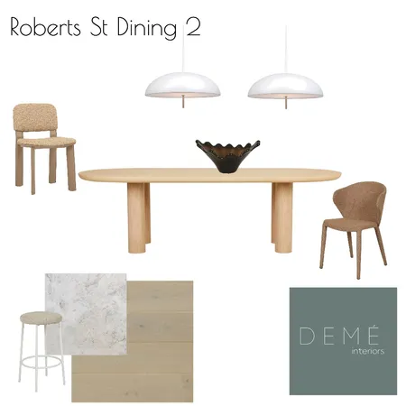 Roberts St Dining 2 Interior Design Mood Board by Demé Interiors