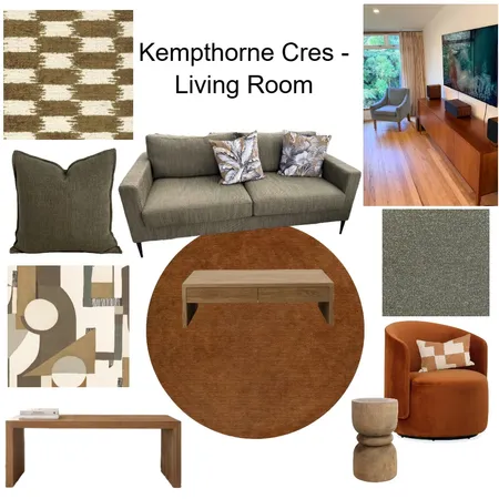 Kempthorne Cres - Living Room UPDATED 10 Sept Interior Design Mood Board by JJID Interiors