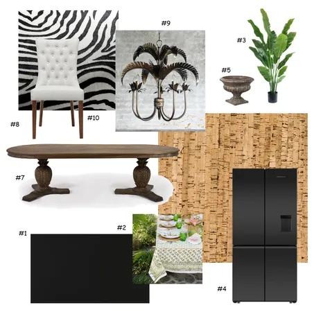 Dining Interior Design Mood Board by Bangalow Palms