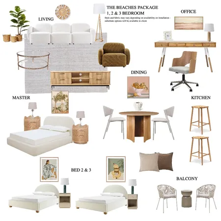 The Beaches Package Interior Design Mood Board by Nueproperty
