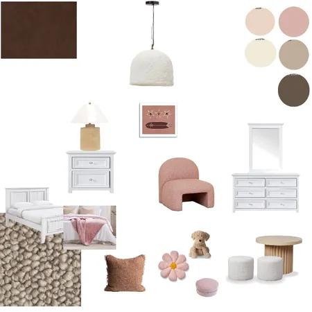 moodboard habitacion nena Interior Design Mood Board by ponzogabriela