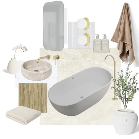 Ensuite Interior Design Mood Board by Project Abode