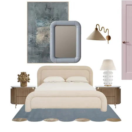 Seeing Blue | 1980's Inspired Interior Design Mood Board by Moodblogs