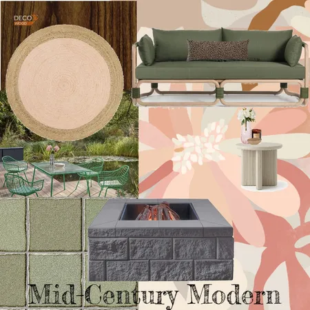 Mid- Century Modern Interior Design Mood Board by AnjaliKuchKuchHotaHai