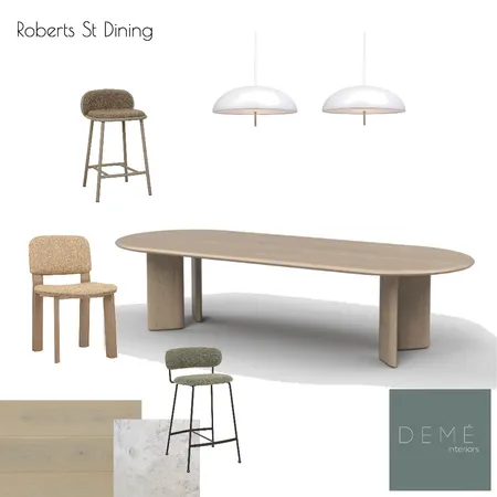LOLA House 1 Dining Interior Design Mood Board by Demé Interiors