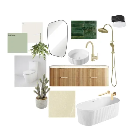 Bathroom sample board Interior Design Mood Board by marizel.l