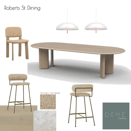 LOLA House 1 Dining Interior Design Mood Board by Demé Interiors