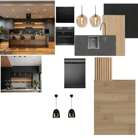 Alexandria Terrace Kitchen Option 2 Interior Design Mood Board by Savannah Interior Design